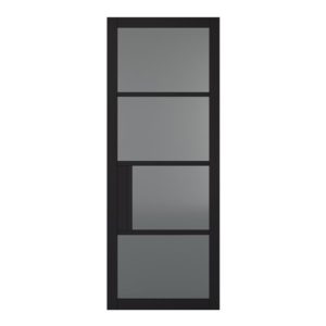 Chelsea Tinted Glazed 1981mm x 762mm Internal Door In Black