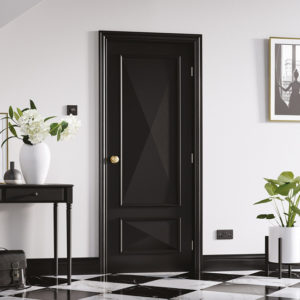 Knightsbridge Solid 1981mm x 838mm Internal Door In Black