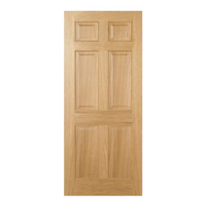 Regency 6 Panels 1981mm x 610mm Internal Door In Oak